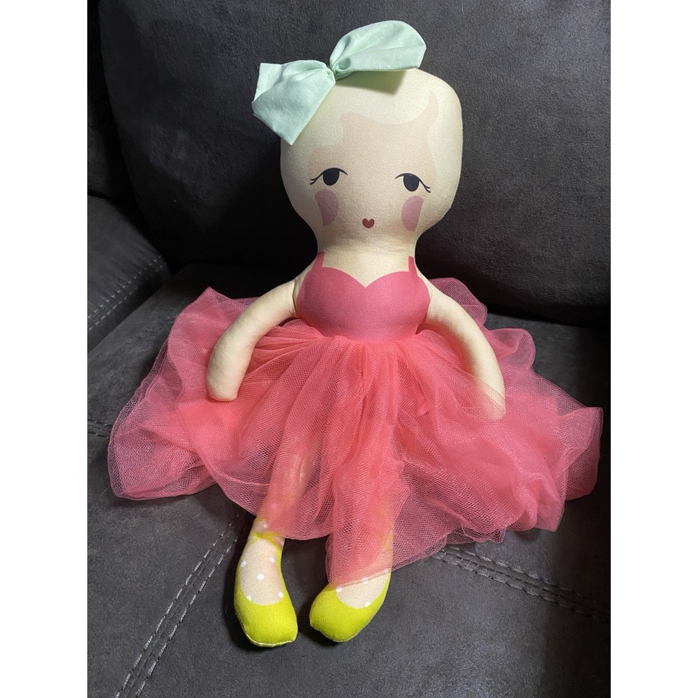 Candy Kirby Designs Handmade Cloth Doll Ballerina Aurelia Soft Organic Cotton